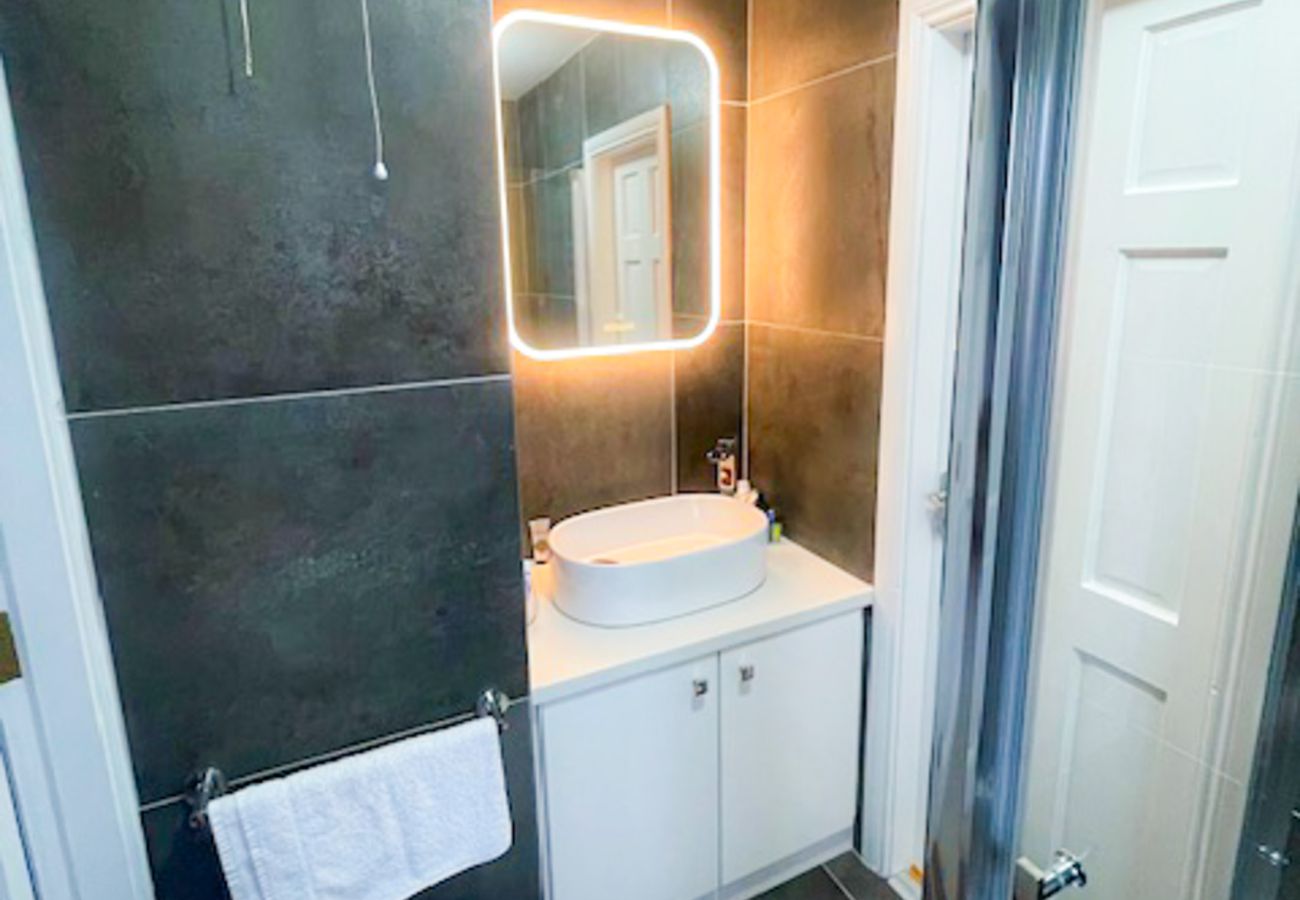 Seacliff Holiday Home No. 2, Dunmore East, County Waterford. Single room . Contemporary, stylish bathroom. 