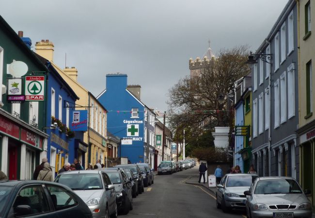 Colourful streets of Dingle town, County Kerry