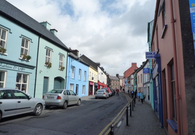 Colourful streets of Dingle town, County Kerry