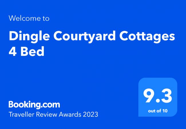 Booking.com Traveller Awards |  Dingle Courtyard Cottages, Cluster of Large Holiday Accommodation Available in Dingle County Kerry 