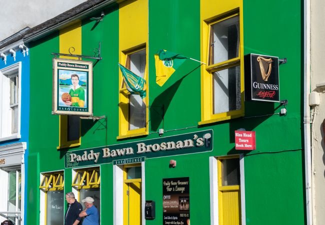 Iconic Paddy Bawn Brosnan's Bar in Dingle, County Kerry