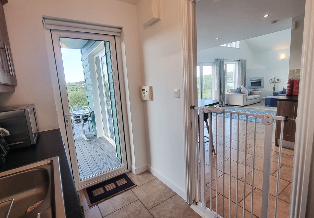 Riverrun Holiday Home No 15.  Child safety gate from lounge to utility. 