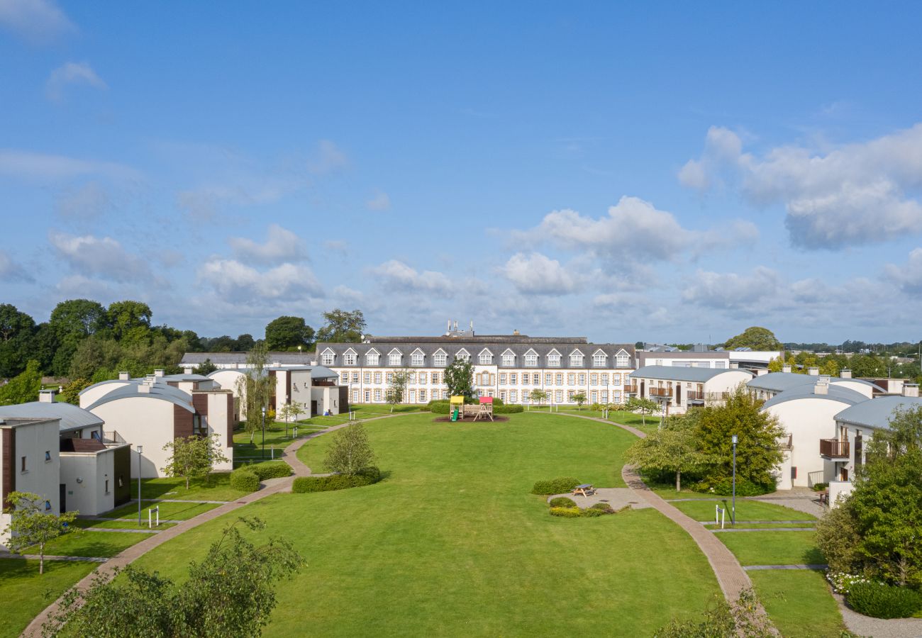 Johnstown Estate Holiday Lodges. Self catering holiday home. Co. Meath. Open green. 