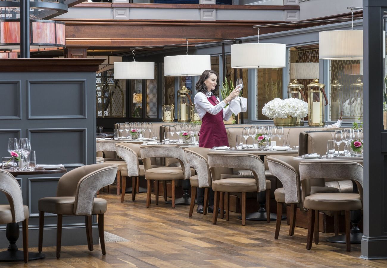 Johnstown Estate Holiday Lodges. Co Meath.  Restaurant on site, steak and seafood. 