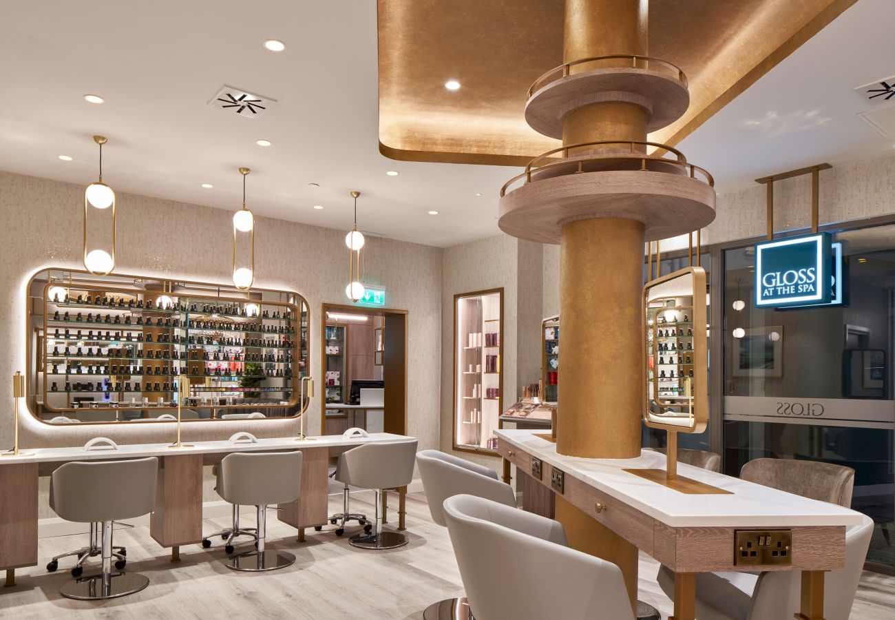 Johnstown Estate Holiday Lodges. Co Meath. Modern, stylish bar at the spa. 