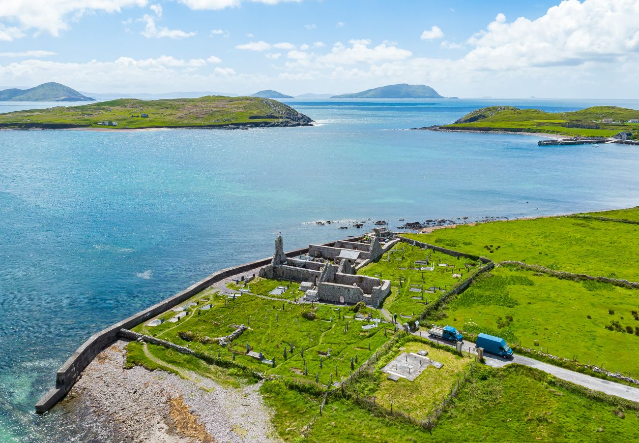 Monastery Ruins at Ballinskelligs Abbey, County Kerry, Ireland