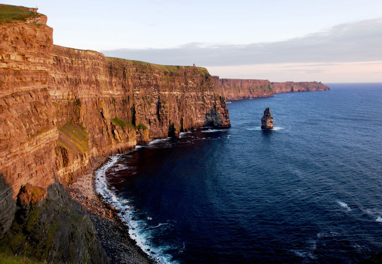 Cliffs of Moher. Co Clare. Spectacular views, tourist attraction. Wild Atlantic Way. Cliff walks. 