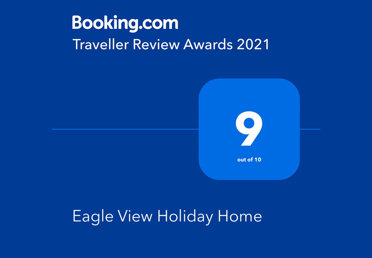 Booking.com Travel Award 2021 | Eagle View Holiday Home Travel Award | Trident Holiday Homes