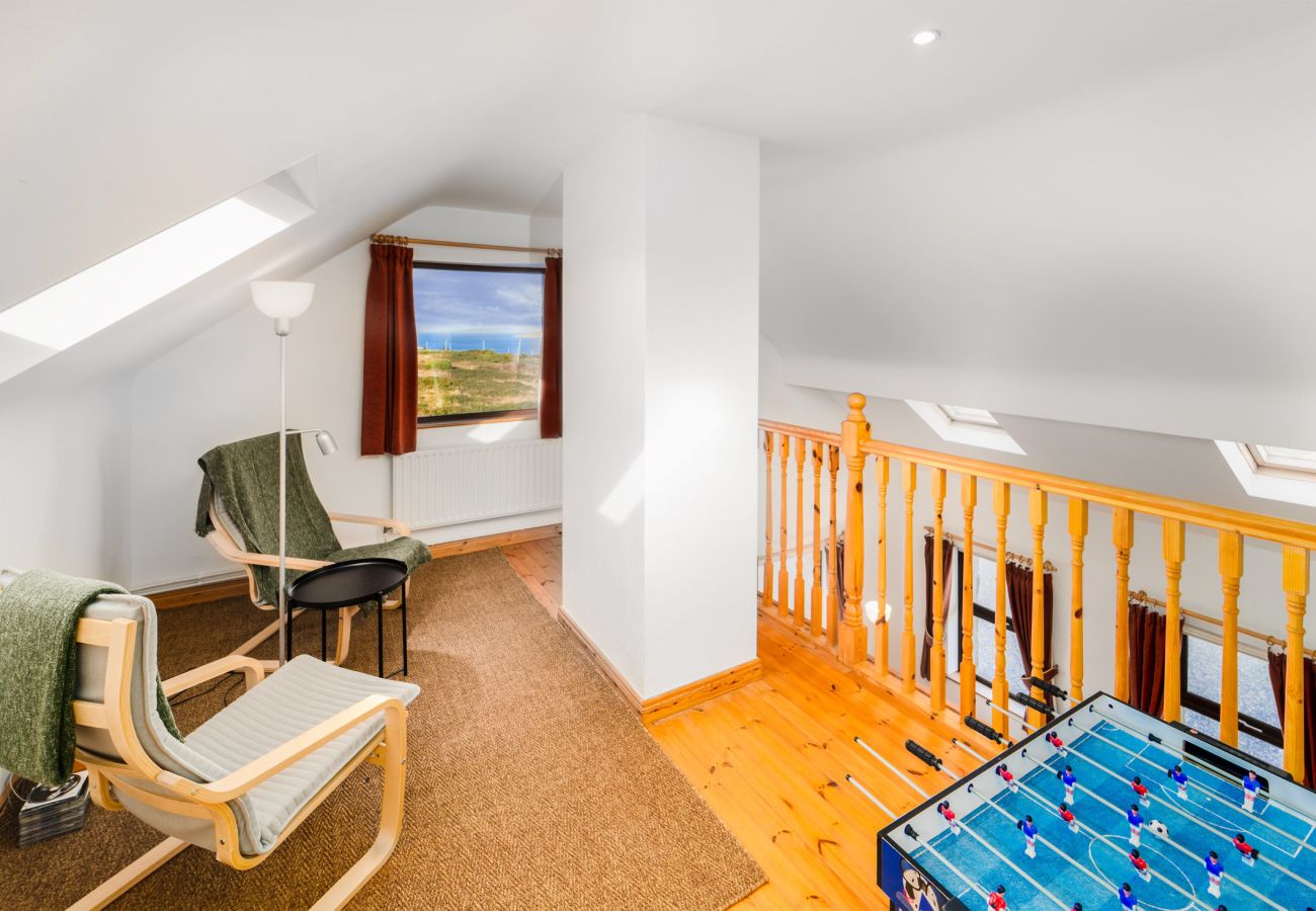 Mezzanine area at Cleggan Stone Cottage in Cleggan, County Galway, Connemara