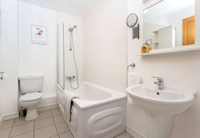 Bathroom area in Clifden Main Street Holiday Apartment, Clifden, Co. Galway, Connemara