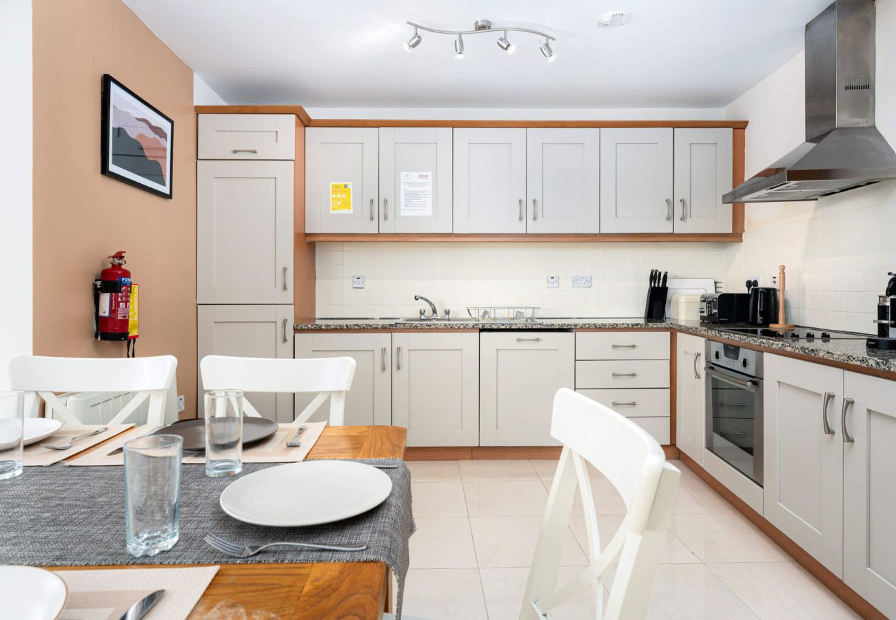 Kitchen area in Clifden Main Street Holiday Apartment, Clifden, Co. Galway, Connemara