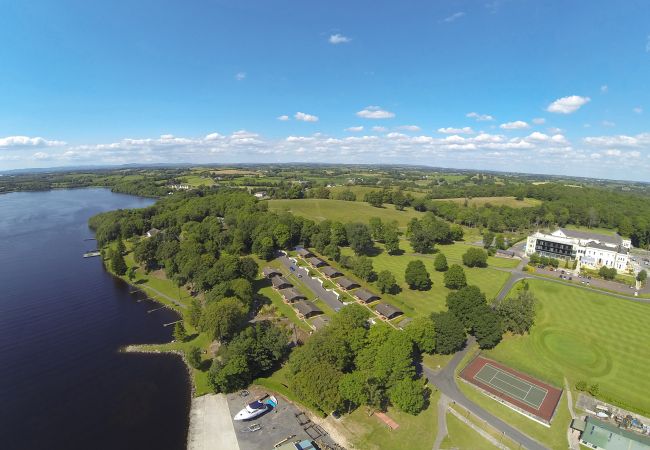 Aerial view Manor Estate Boating Holiday Fermanagh Lower Lough Northern Ireland