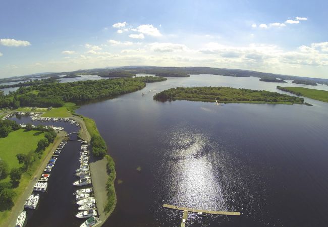 Aerial view Manor Estate Boating Holiday Fermanagh Lower Lough Northern Ireland