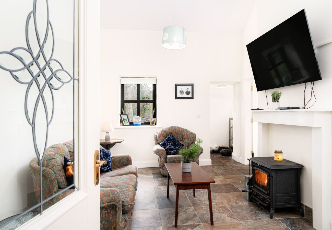 Living room area at Oughterard Holiday Cottage in Ougtherard, County Galway, Connemara 