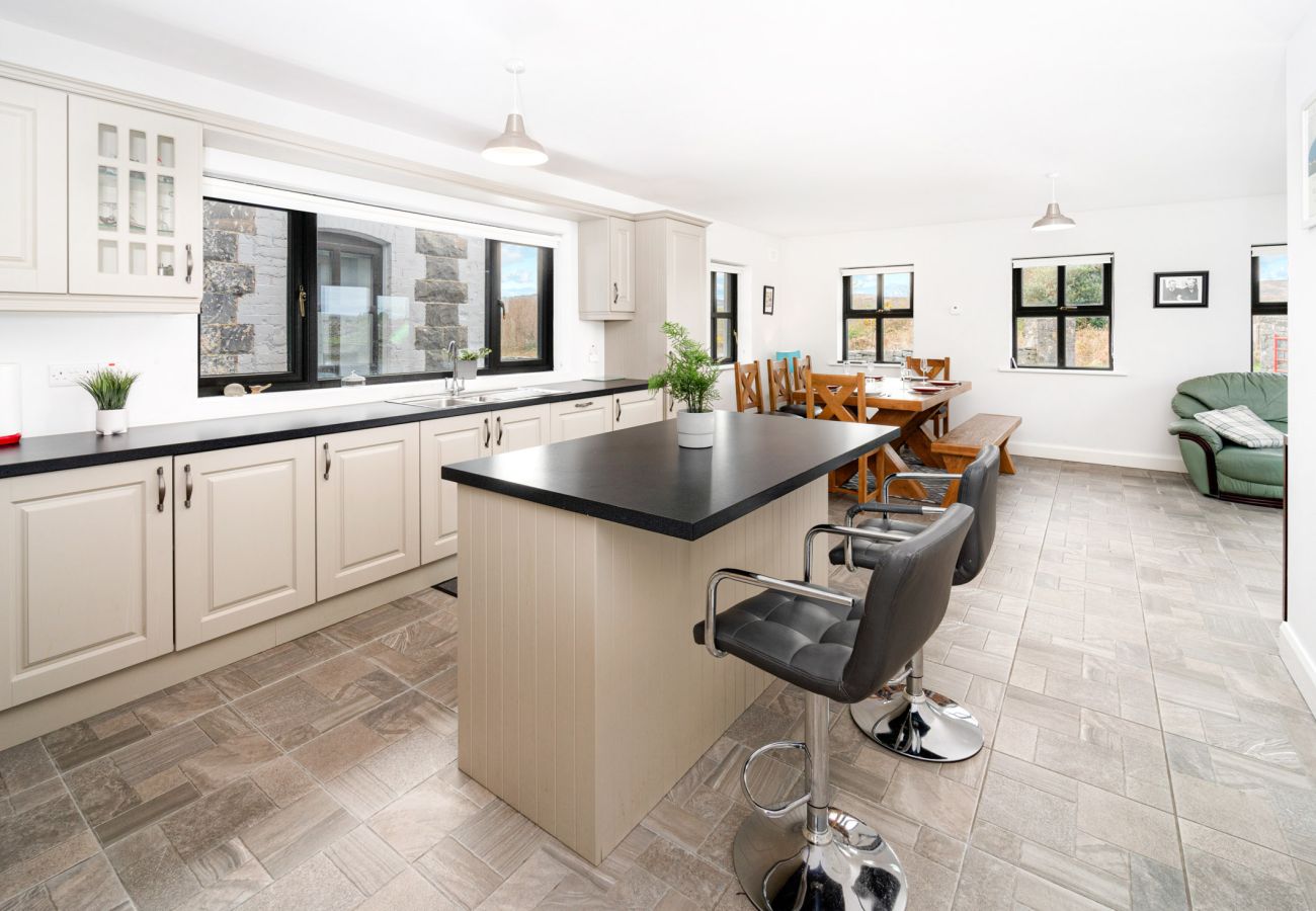 Kitchen area in Oughterard Holiday Cottage in Ougtherard, County Galway, Connemara