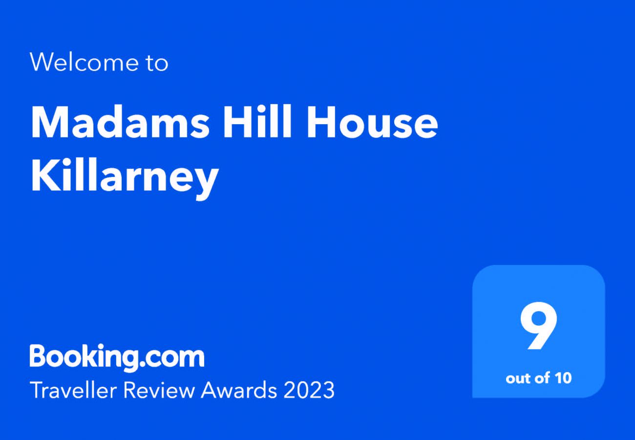 Booking.com Traveller Awards | Madams Hill House Killarney, Large Pet Friendly Holiday Accommodation Available in Killarney, County Kerry