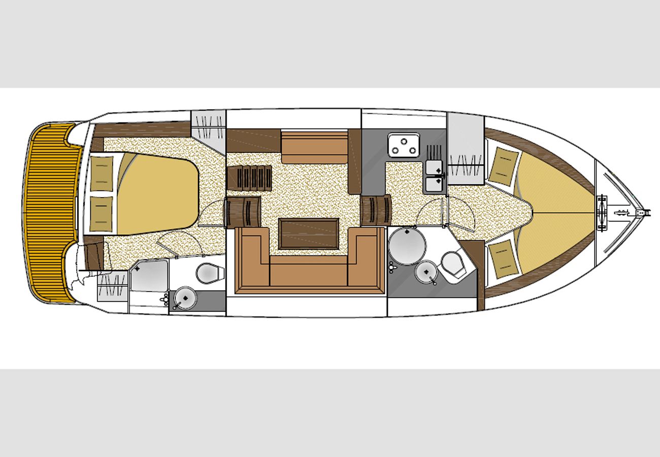 Hire a boat on Lough Erne in County Fermanagh Manor Marine Noble Duchess 4/6 Berth