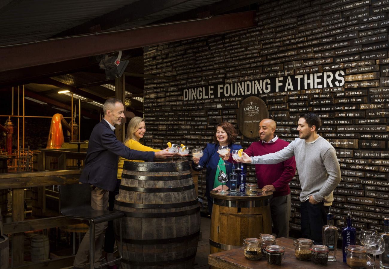 Delegates in Dingle Gin Distillery Dingle Co Kerry Failte Ireland and Tourism Ireland