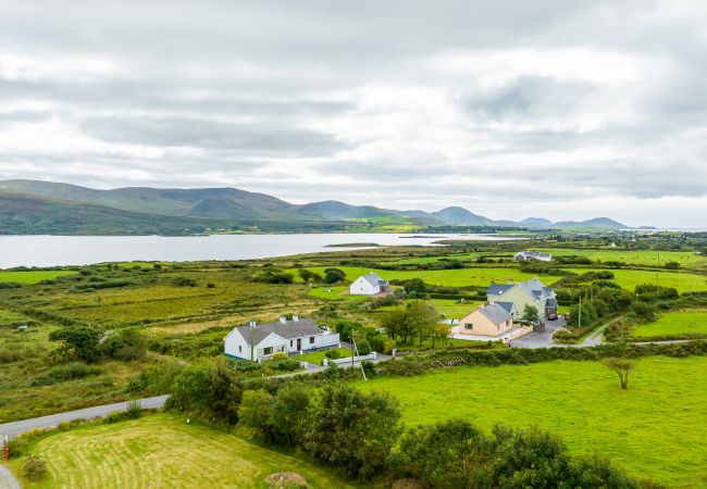 Aerial Views of Church Island on Lough Currane, near Waterville, County Kerry