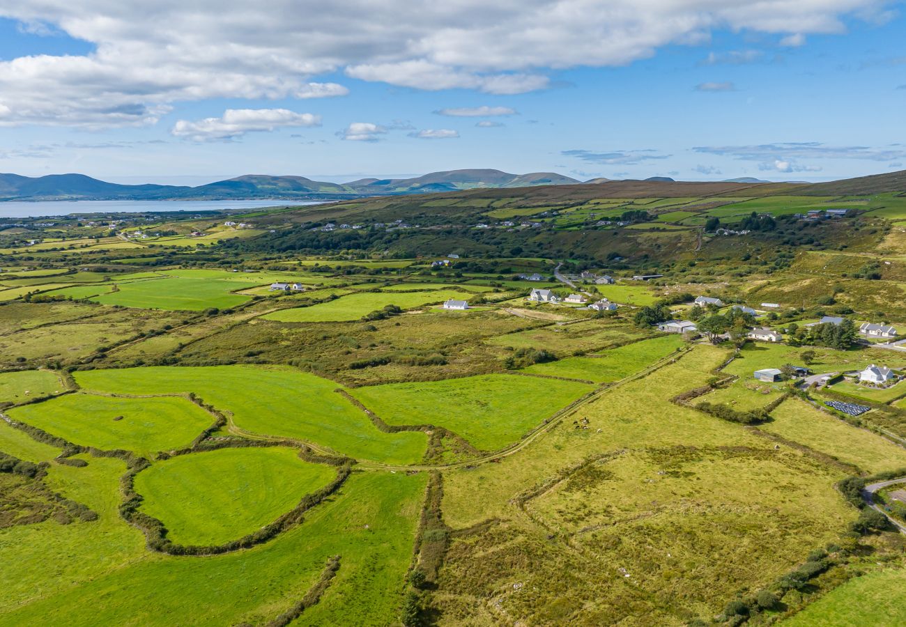 Aerial Views of Church Island on Lough Currane, near Waterville, County Kerry