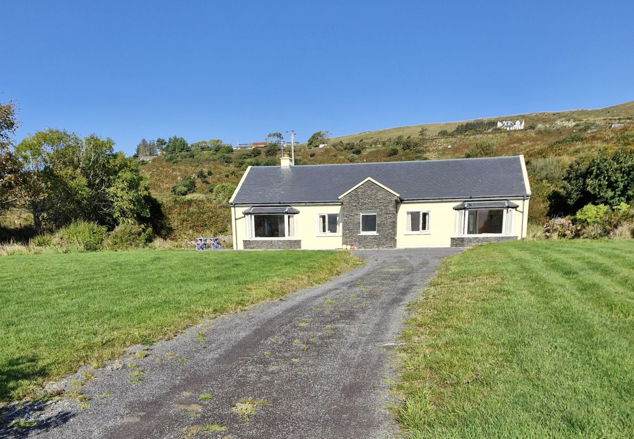 Exterior of Church Island View Holiday Home, Large Coastal Holiday Accommodation Available near Waterville, County Kerry | Read More & Book Online Tod