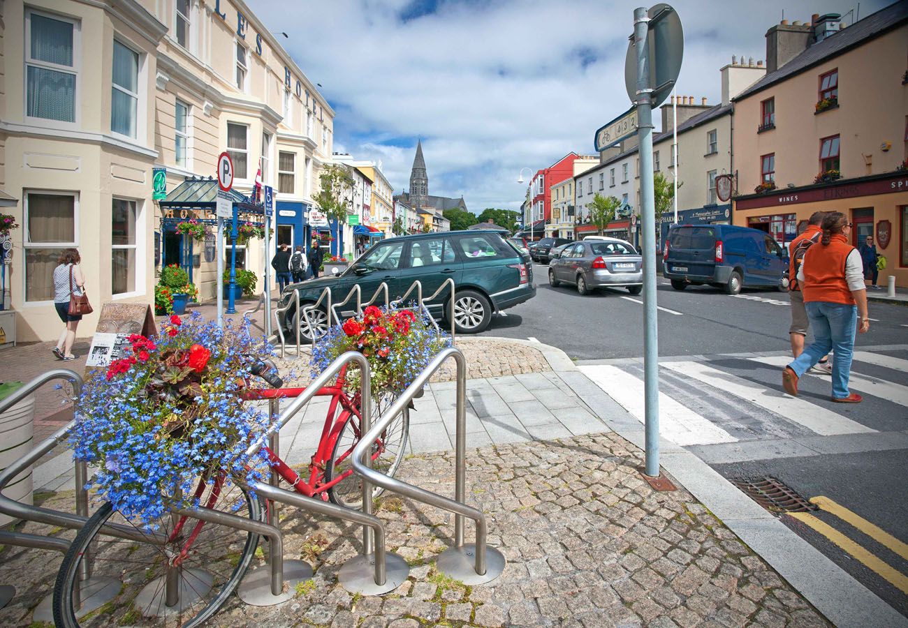 Clifden Town in Connemara National Park Galway