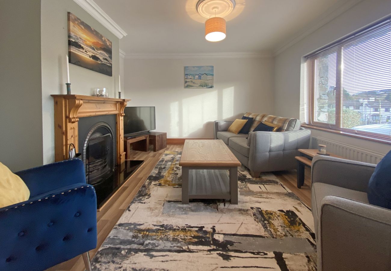 Living room in Owenglin River Holiday Home in County Galway