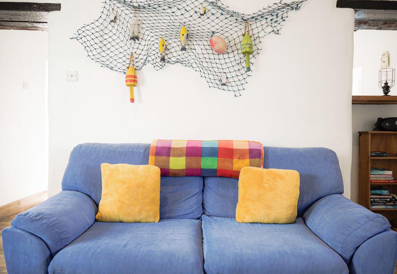 Lounge area in The Blue Stonecutters Cottage, Doolin / Doonagore, Co. Clare, Ireland 