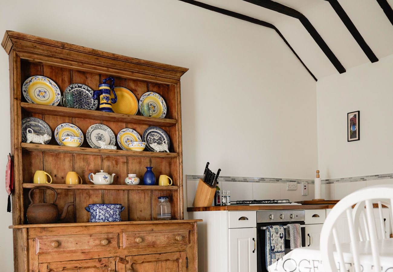 Kitchen area in The Blue Stonecutters Cottage, Doolin / Doonagore, Co. Clare, Ireland