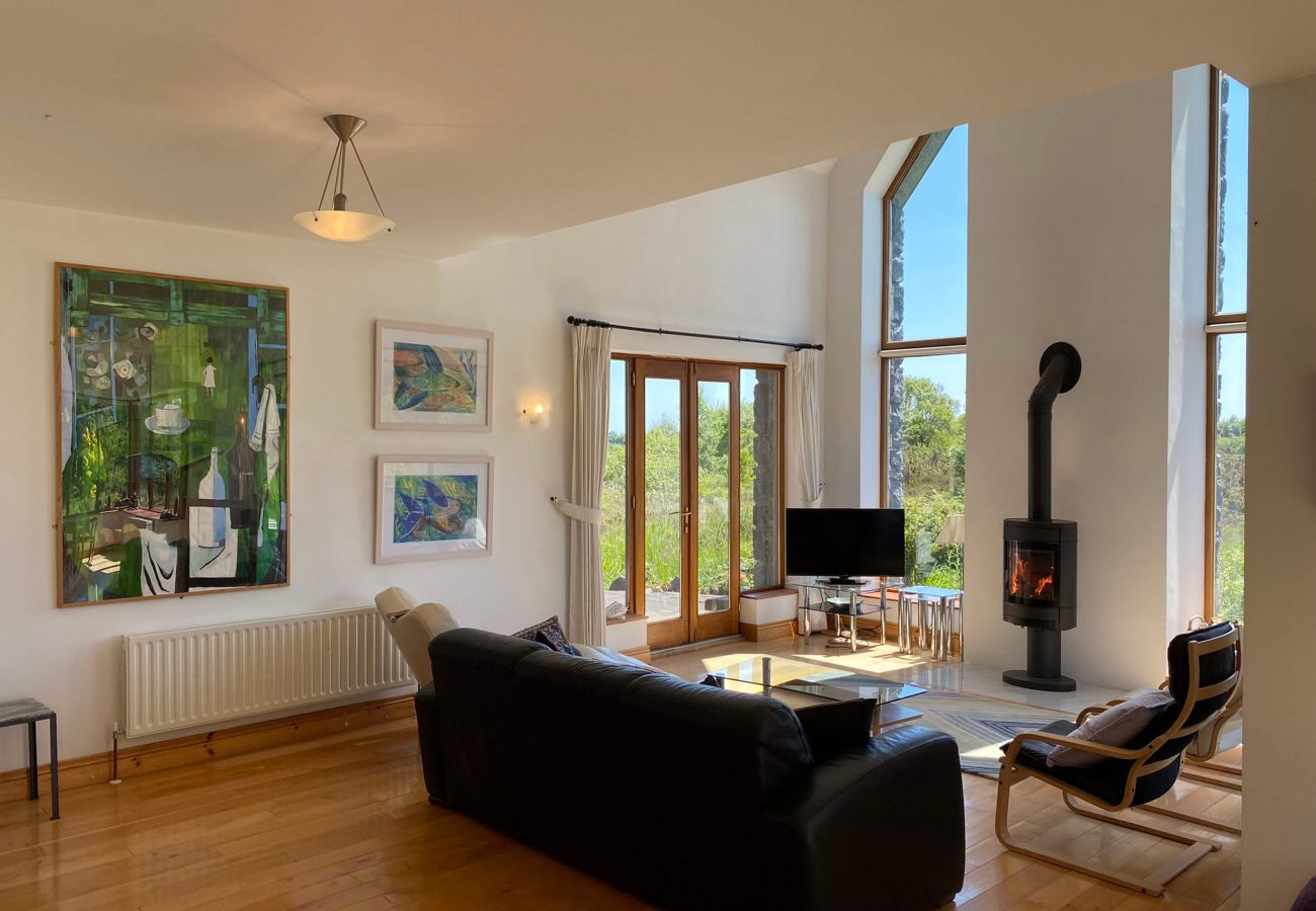 Views from Lough Corrib Luxury Holiday Home living room