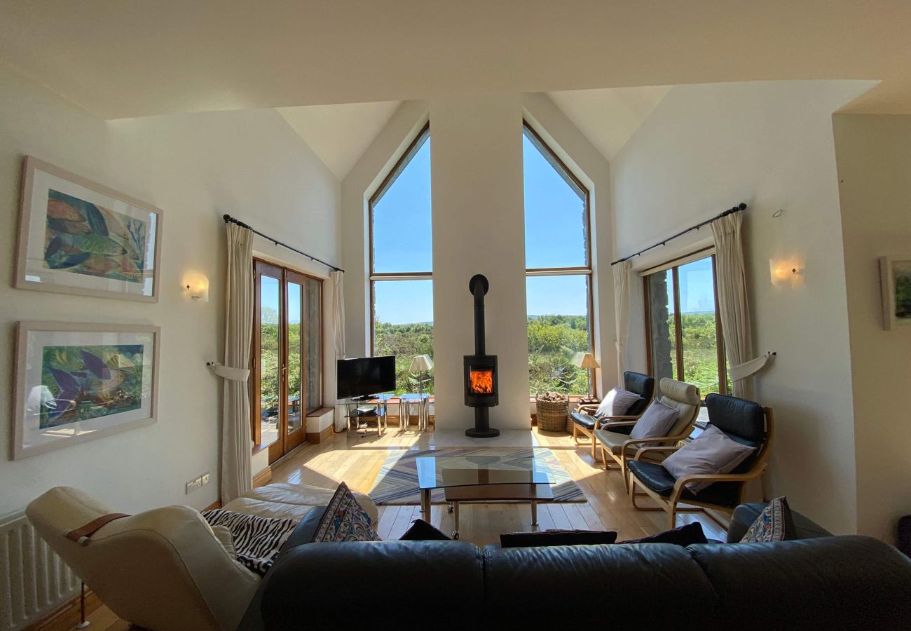 Beautiful sitting room in Lough Corrib Luxury Holiday Home Oughterard