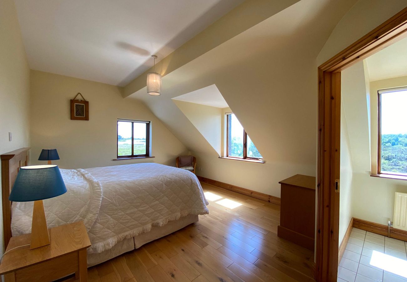 Double bedroom at Lough Corrib Luxury Holiday Home in Oughterard