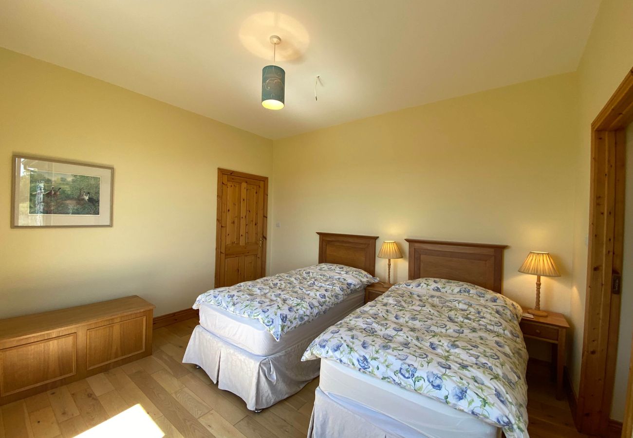 Twin bedroom at Lough Corrib Luxury Holiday Home