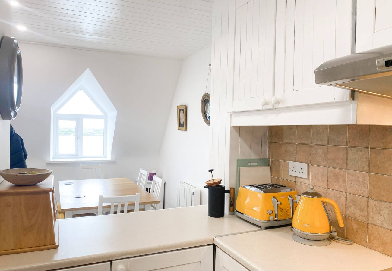 Kitchen area in Roundstone Holiday Apartment, Roundstone, Co. Galway, Ireland