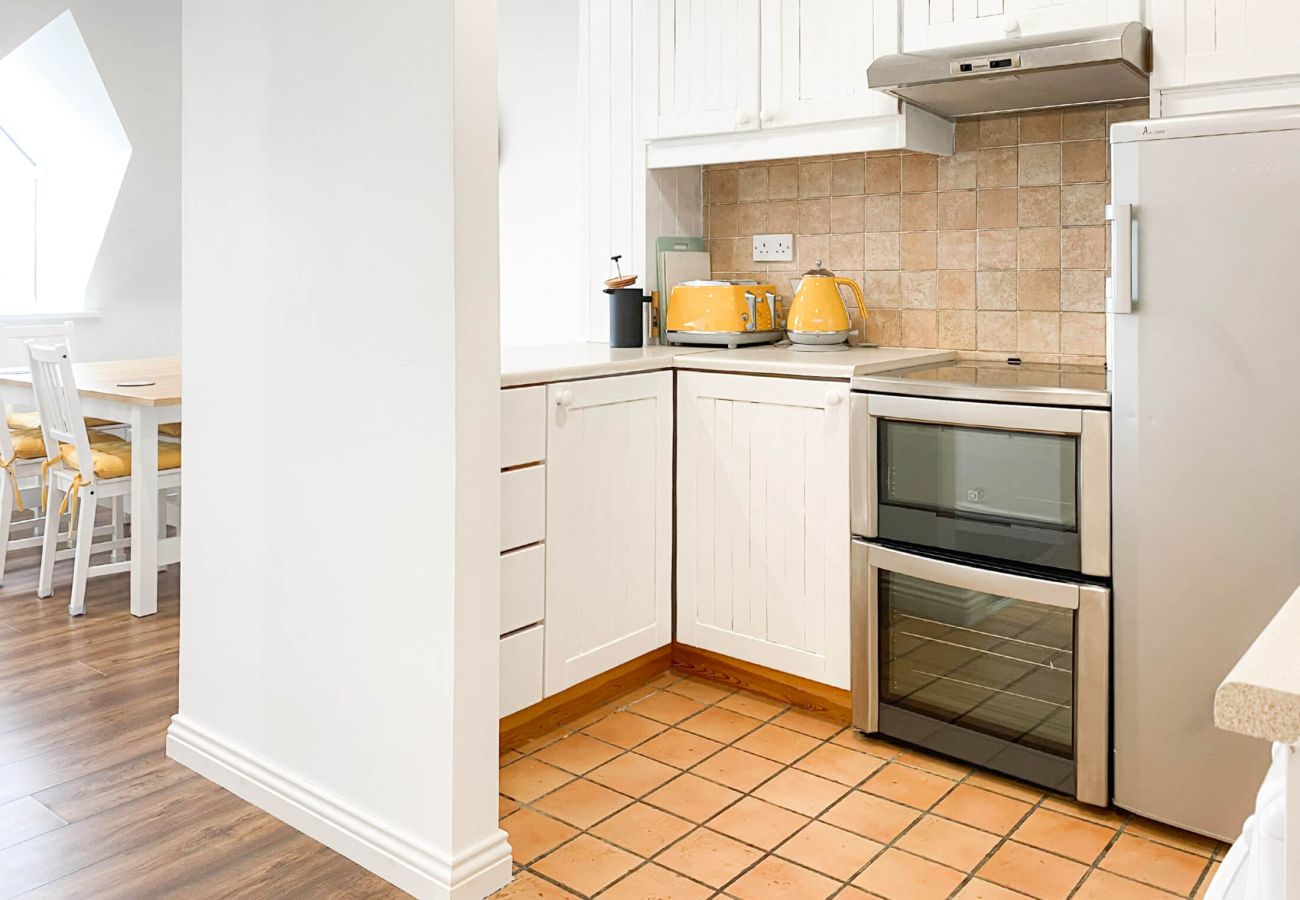 Kitchen area in Roundstone Holiday Apartment, Roundstone, Co. Galway, Ireland