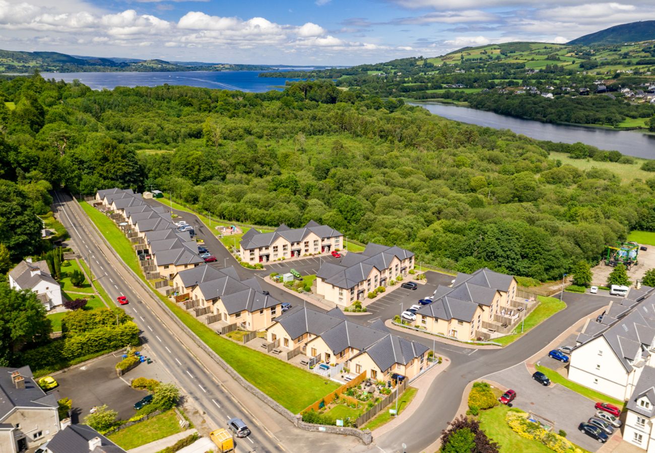 Aerial View of Lakeside Holiday Homes in Killaloe