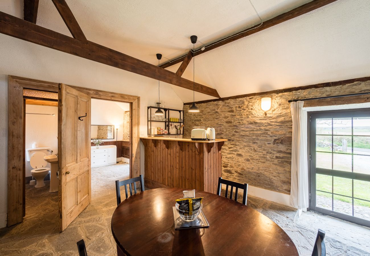 Dining Table and Kitchenette Area Ventry Farm Rainbow Cottage 