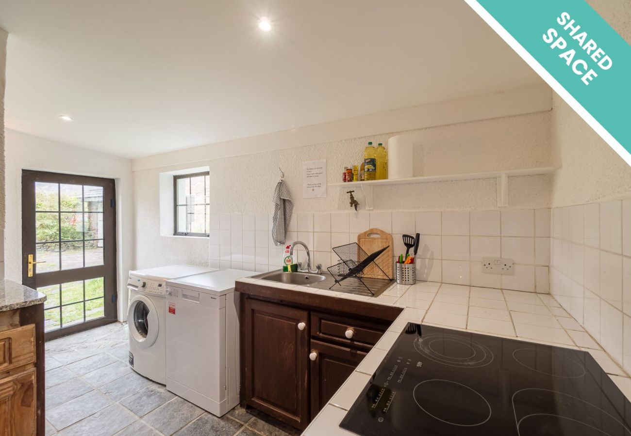 Shared space kitchen area Ventry Farm Rainbow Cottage 