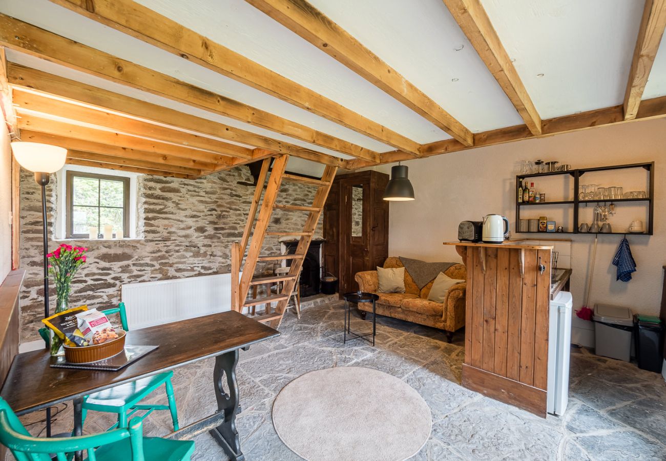 Living Room area in Ventry Farm Cottages - Shamrock Cottage - a cluster of rustic and charming accommodation available on Dingle Peninsula, County Ker