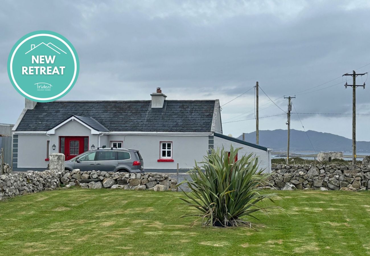 Conroy's Cottage Carna. Connemara coastline at Moyrus. Wild Atlantic Way.