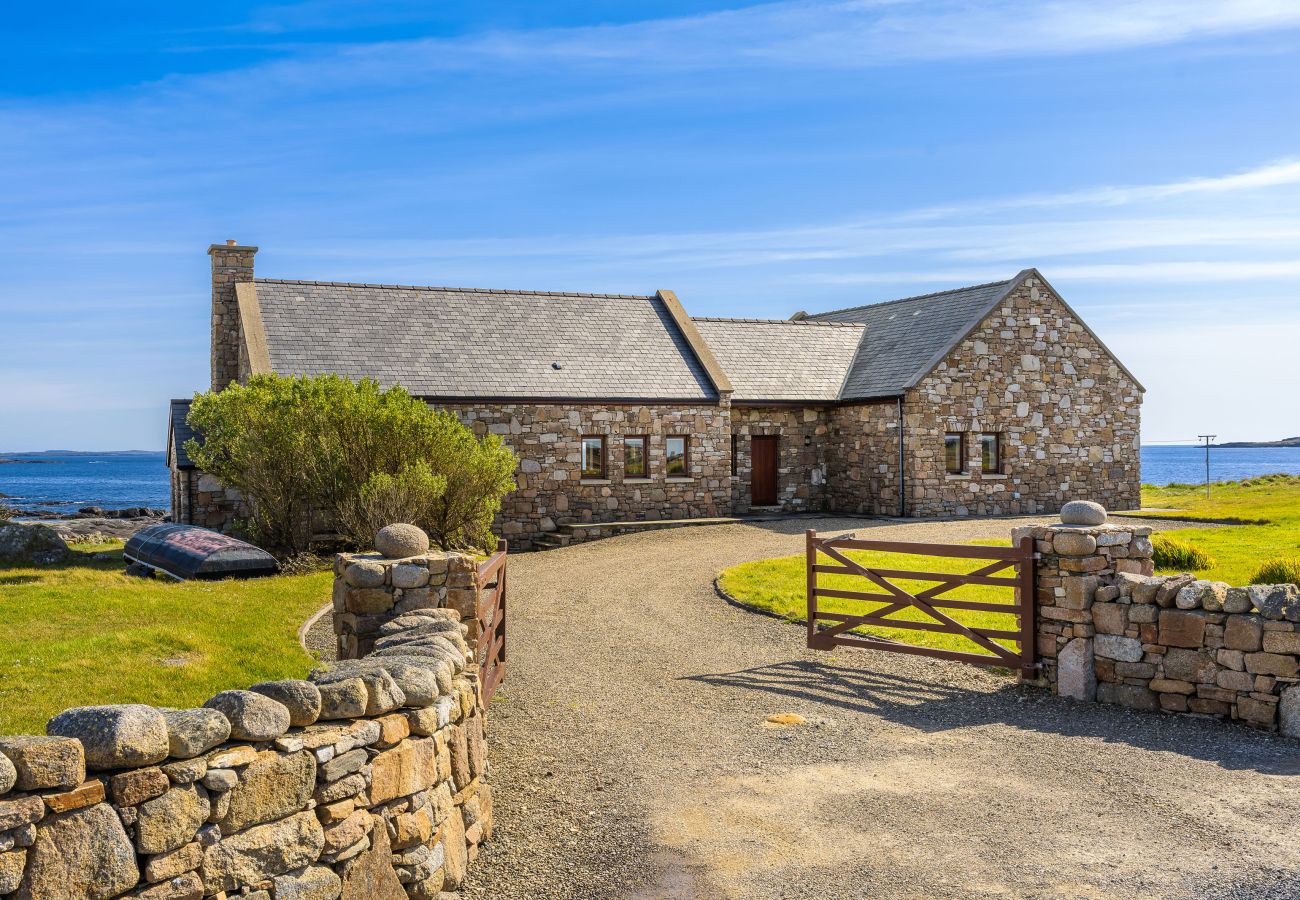 Ocean View Holiday Home. Spectacular views to the countryside and ocean. Traditional stone house. 