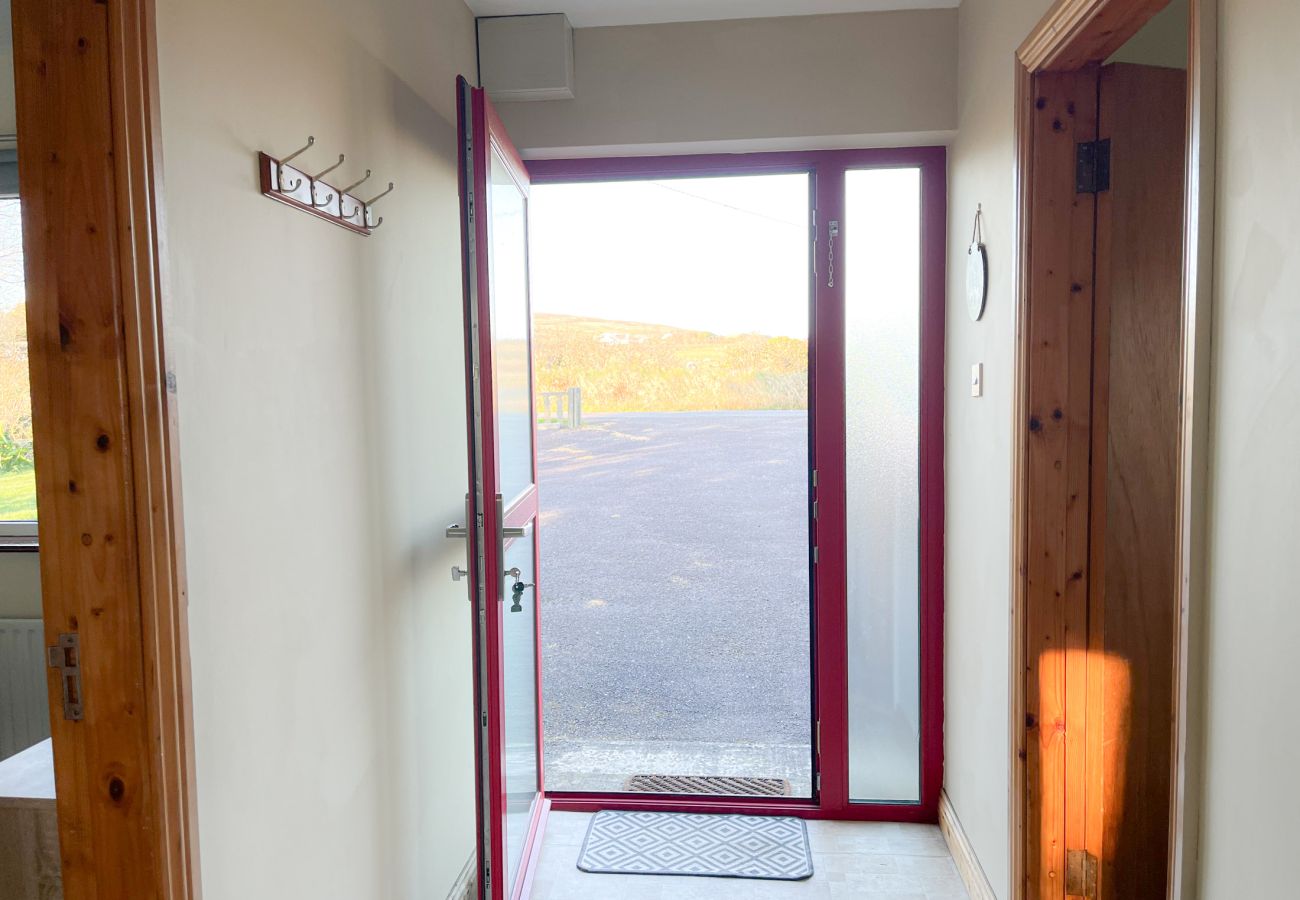 Honeybee Cottage Valentia Co Kerry.  Self catering holiday home. Bright hallway with great views. 