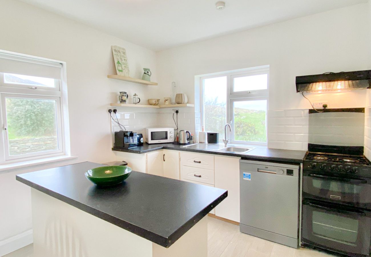 Renvyle Holiday Home Connemara. Bright modern Kitchen.