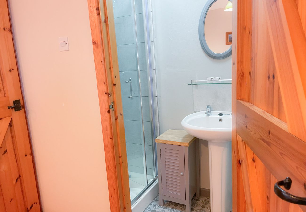 Tuskar Holiday Cottage, Mill Road Farm. Bathroom, sink shower, bright. 
