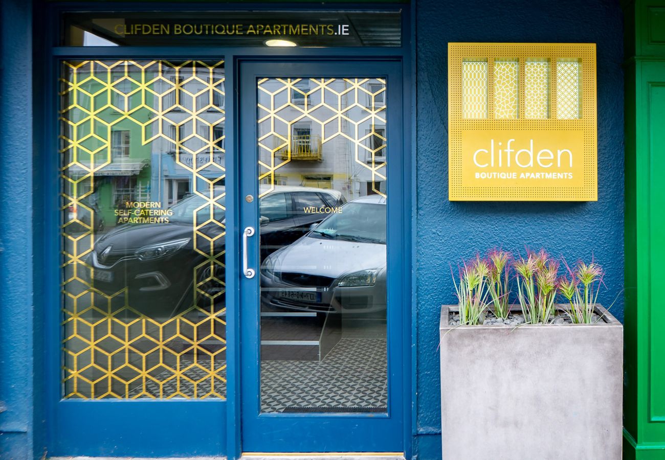 The Town Place Apartment Clifden. Street enterance. 