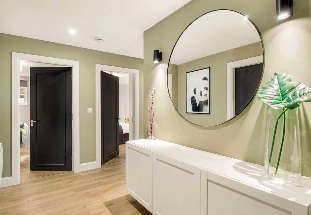 The Town Place Apartment Clifden. Modern Apartment, contemporary design hallway. 