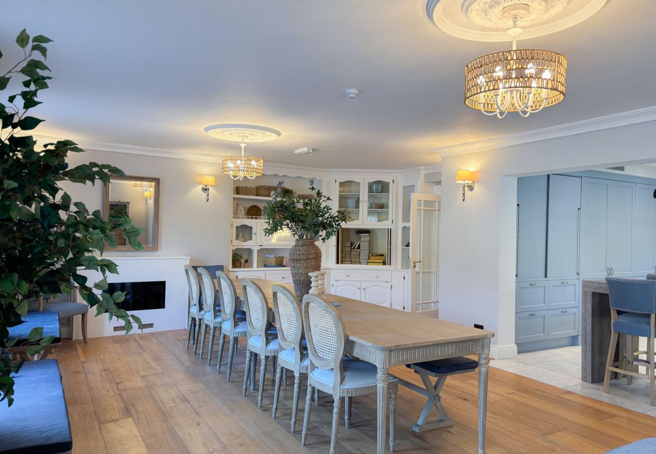 Luxurious Clifden Holiday Home.  Large dining room with seating for 15